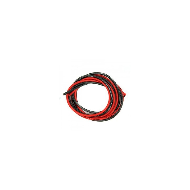 CABLE SILICONA 20AWG ROJO NEGRO 1 M