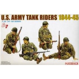 U.S. ARMY TANK RIDERS 1944