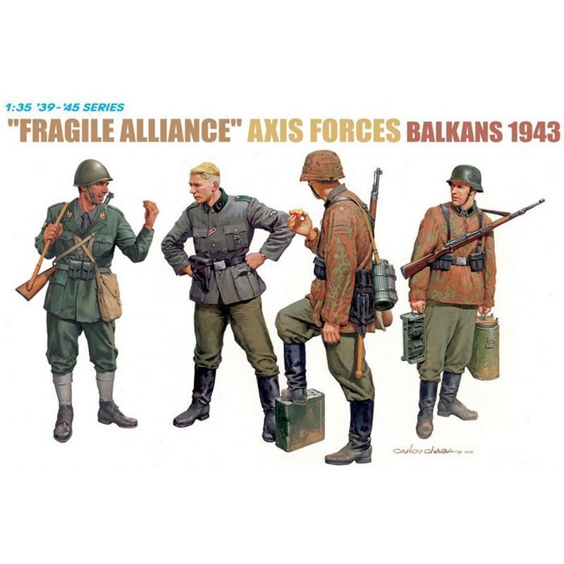 "FRAGILE ALLIANCE" AXIS FORCES  BALKANS 1943