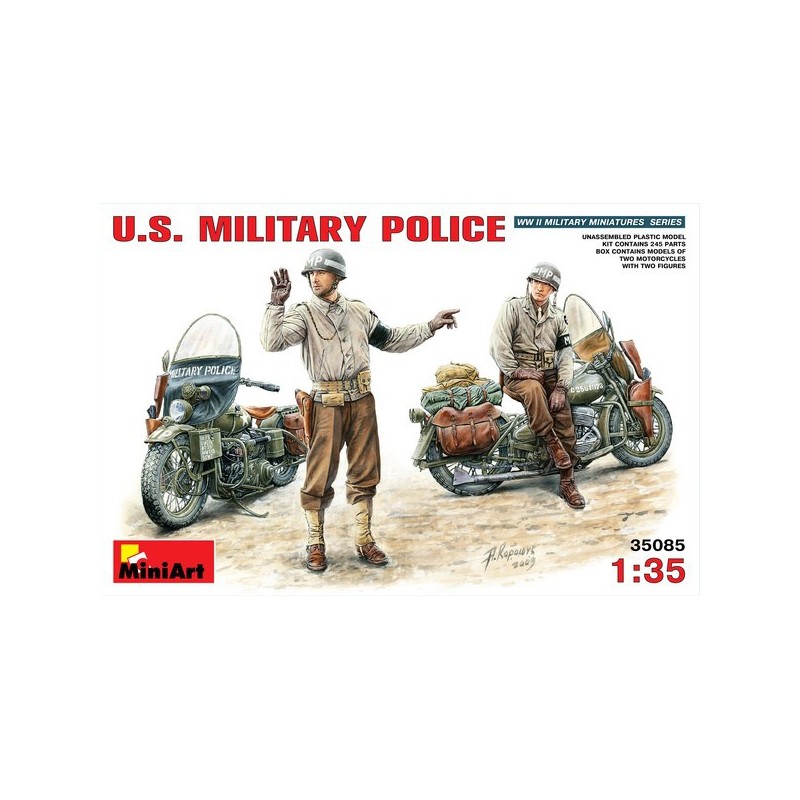 U.S. MILITARY POLICE MOTOS + FIGURAS