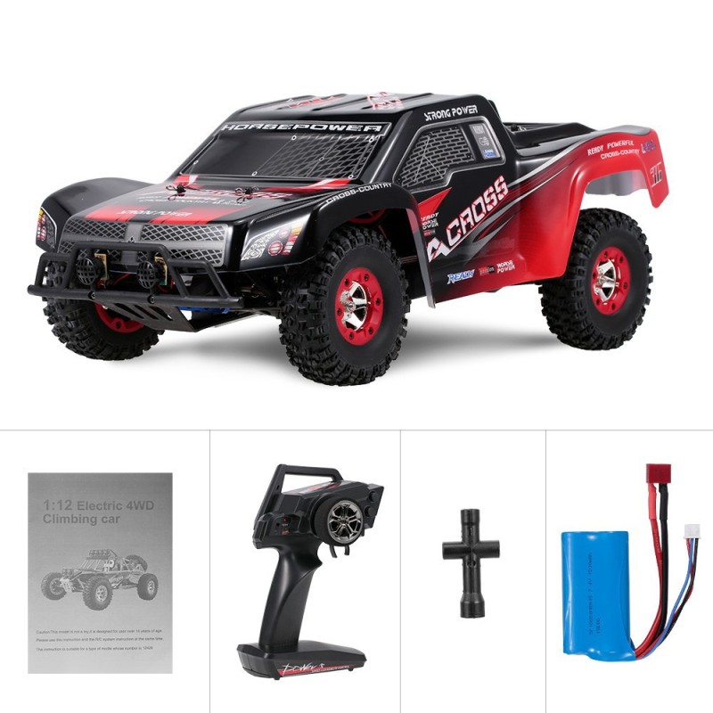COCHE SHORT COURSE 4WD 1/12 2,4 GHZ, COMPLETO