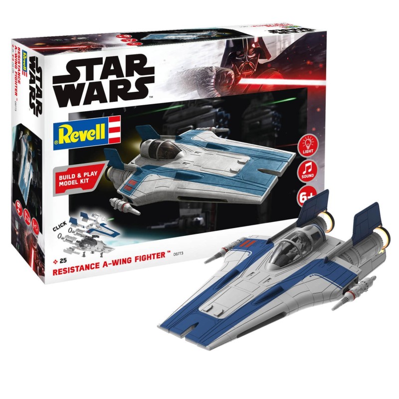 A-WING FIGTHER RESISTANCE CON LUZ Y SONIDO