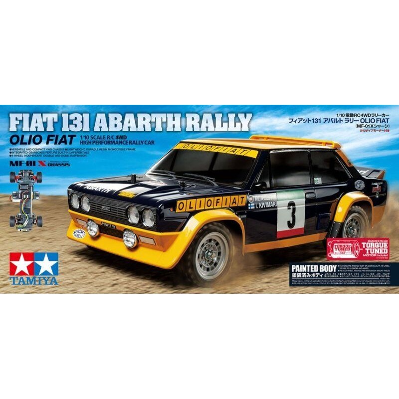 FIAT ABARTH RALLY OLIO 1/10 RC 4WD
