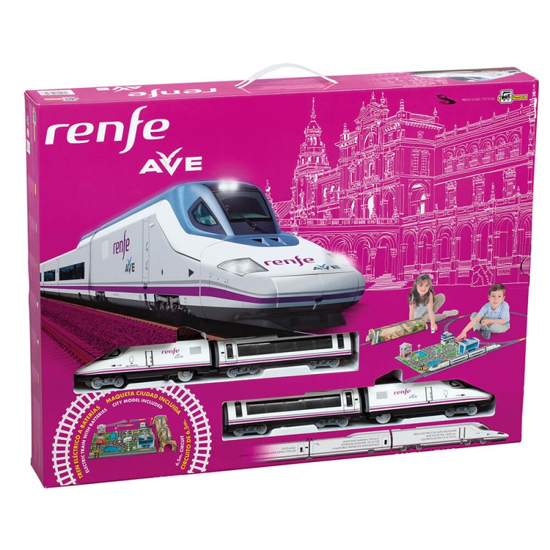 TREN RENFE AVE CON ACCESORIOS ESTACION Y TUNEL 6,5M