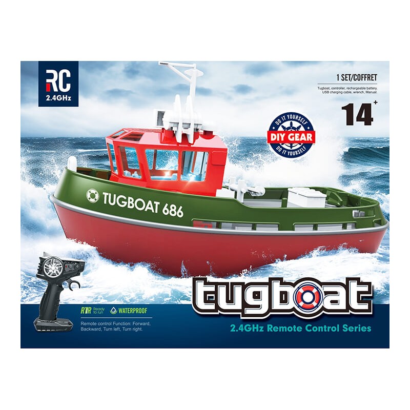 TUGBOAT 686 1/72 RTR 230MM VERDE