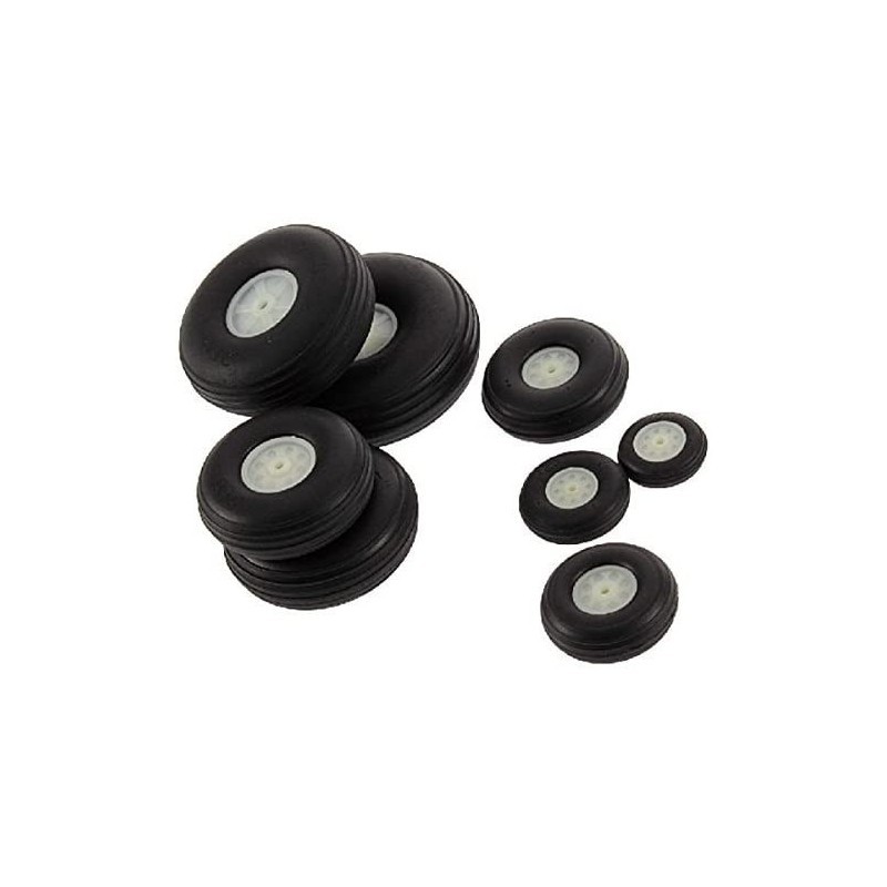 RUEDA AVION GOMA 63MM 2 UDS