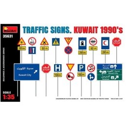 TRAFFIC SIGNS KUWAIT 1990