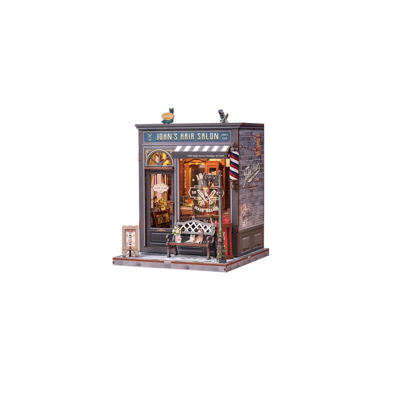 JOHN´S HAIR SALON 210 PIEZAS CASA-MINIATURA