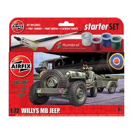 WILLYS MB JEEP CON PINTURAS